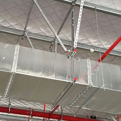 Systeem voor het ophangen van het plafond met seismische beugels voor lichtsystemen