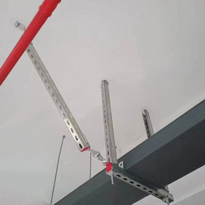 2 inch gespeld kabelbak Seismische beugel steunen voor licht armaturen Custom