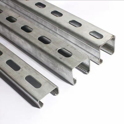 12 Gauge Solid Strut Channel Steel Section Mild staal voor structurele constructies