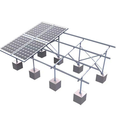 Verstelbare aluminium zonnepanelen met paalbeugels voor fotovoltaïsche