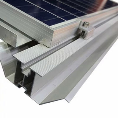 ODM Aluminium legering Zonnepaneel Spoorweg System Drainage Gaten Dak Montage